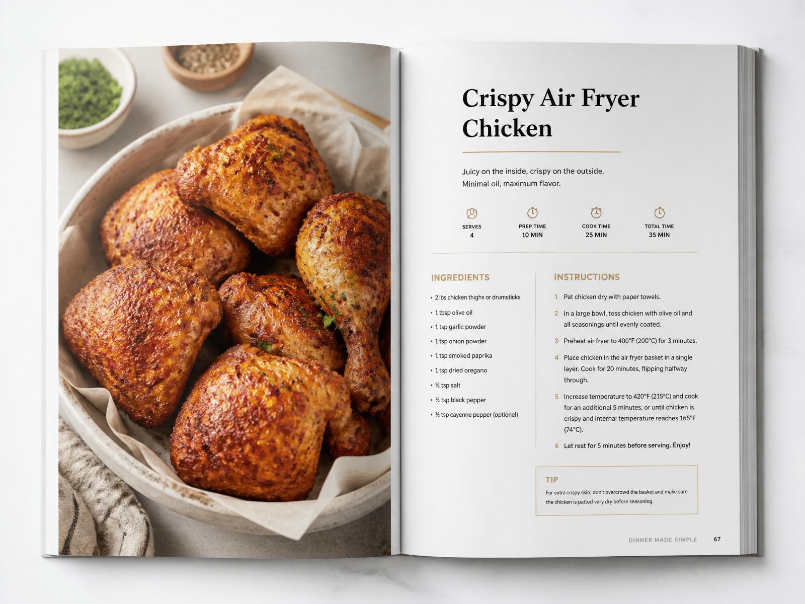 Open cookbook